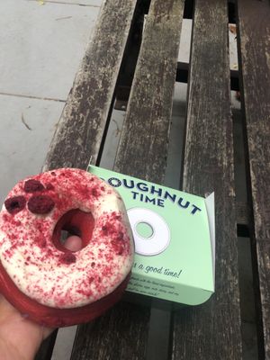Raspberry dream!  at Rodeo Doughnuts  in West London