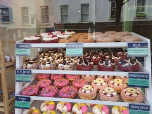 So many options ! at Rodeo Doughnuts  in West London