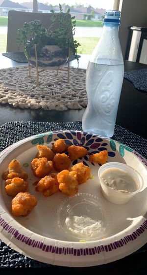 Cauliflower wings with almond ranch at Loving Hut - Cape Coral in Cape Coral