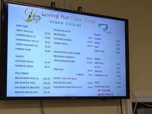 Updated menu as of Feb 2018. Online menu is old!!!  at Loving Hut - Cape Coral in Cape Coral