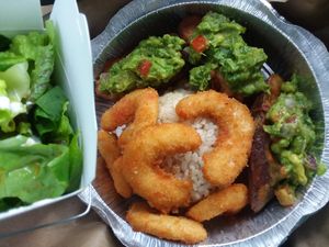 Eggplant and sea crescent dish. (8/28/20 takeout) at Loving Hut - Cape Coral in Cape Coral