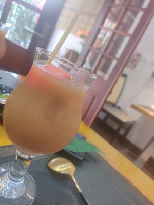 Watermelon and bean juice at Wai Thai in Hanoi