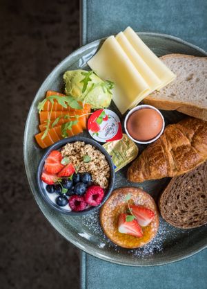 Veggi Breakfast (vegan salmon)  at Gastropub Van Kinsbergen in The Hague