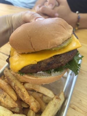 Burgef  at Rare Bird Brewpub in Traverse City