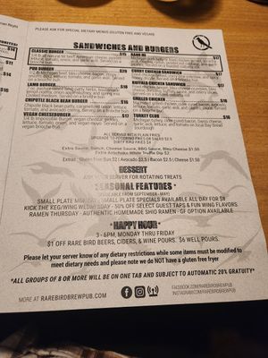  at Rare Bird Brewpub in Traverse City