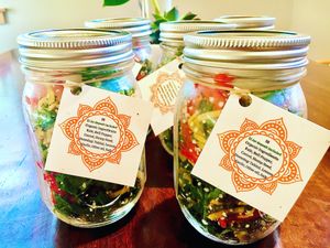 Salad in a Jar 
Easy Grab n' Go at Dharma Cafe in Bainbridge Island