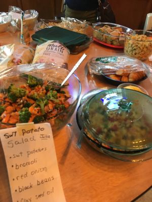 Good stuff shown at our September 2023 potluck at Austintown pavillion.  The weather held up for our last picnic of the year. at Vegetarians of the Greater Youngstown Area in Youngstown