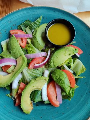 Avocado salad modified at Atwater Brewery in Grand Rapids
