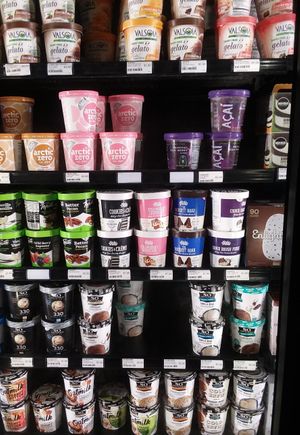 Non-dairy ice cream at Seed to Table Market in Naples