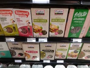 Some of their many gluten-free pastas at Seed to Table Market in Naples