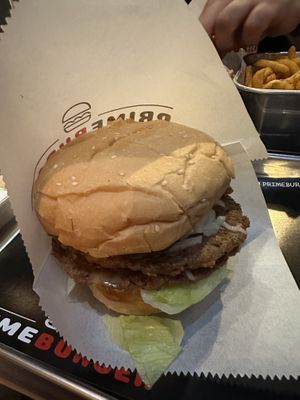 San Francisco Beyond Meat Burger  at Prime Burger in Bangkok