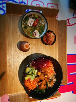 Vegan bibimbap at bok in Hamburg