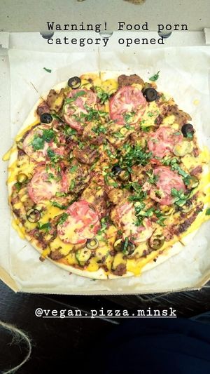 tasty and spicy  at Vegan Pizza in Minsk
