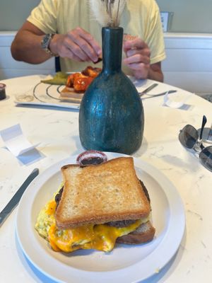 Vegan gf breakfast sandwich  at Cultivate Food & Coffee in Atlanta