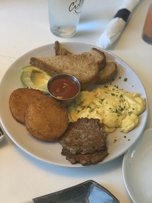 Simple plate  at Cultivate Food & Coffee in Atlanta