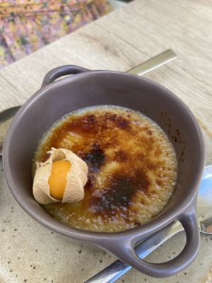 vegan crème brûlée   at Kukicha in Leiria