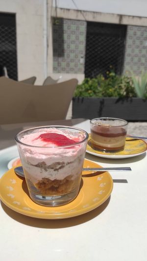 Strawberry cheesecake & house dessert at Kukicha in Leiria