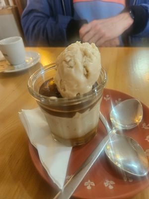 Cookie cream dessert at Kukicha in Leiria