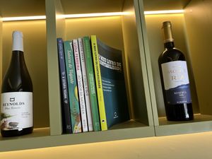 Vegan recipe books on the shelves   at Kukicha in Leiria