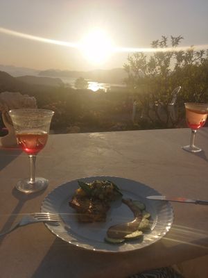 Best vegan food and view around at Palace Gökbel in Dalyan