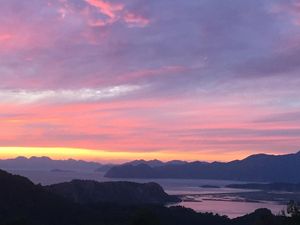 Panoramic views and sunsets over Iztuzu Beach. at Palace Gökbel in Dalyan