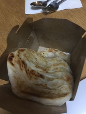 Charred roti  at Black Rice in Albany