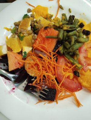 Salad at Mamma Veg in Santa Maria