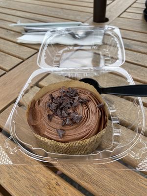 dark chocolate cake at Herban Market and Cafe in Beaufort