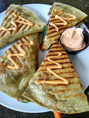Quesadilla at Herban Market and Cafe in Beaufort