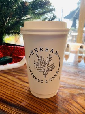 Oat milk latte  at Herban Market and Cafe in Beaufort