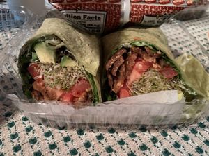 BLT wrap - delicious!  at Herban Market and Cafe in Beaufort