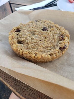 Vegan and gluten free oatmeal raisin cookie at Herban Market and Cafe in Beaufort