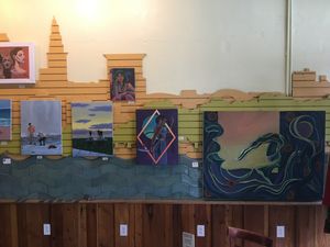 Local art for sale at The Root Cafe in Lakewood