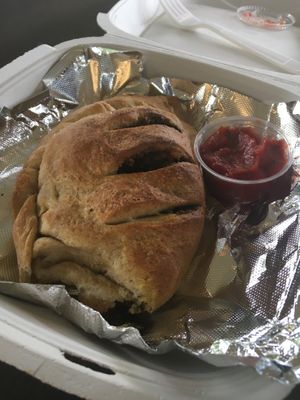 Calzone at The Root Cafe in Lakewood