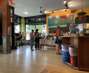 Ordering counter  at The Root Cafe in Lakewood