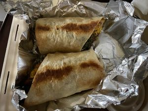 Tofu scramble wrap  at The Root Cafe in Lakewood