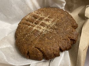 Molasses cookie  at The Root Cafe in Lakewood