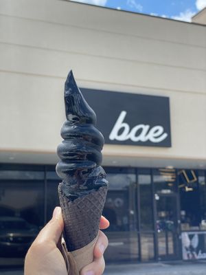 94 degrees out today. It was slowly melting but held on very well. Would definitely return again on a hot or even cold day   at Bae  in Houston