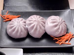 Cravings in Geneva, IL  vegan taro buns at Cravings in Geneva