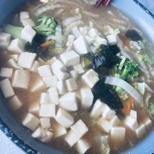 Japanese miso noodle soup.  at Cravings in Geneva