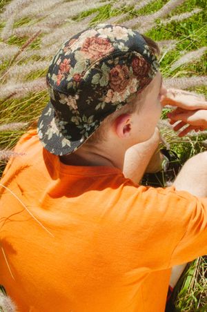 Flowered caps at Gorrión in Buenos Aires
