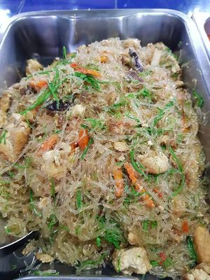 Woon sen noodles at Vegan Restaurant Mukdahan in Mukdahan