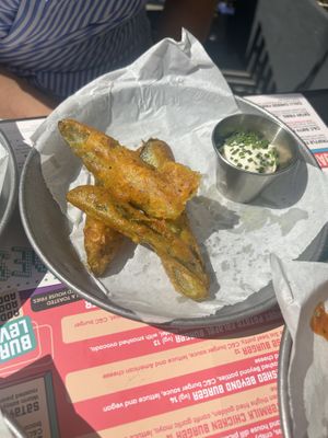 Fried pickles  at Chance & Counters in Birmingham