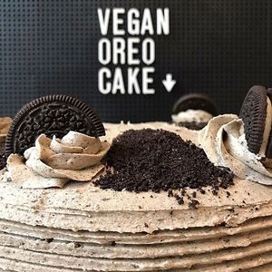 Vegan oreo cake, from @Chanceandcounters instagram at Chance & Counters in Birmingham