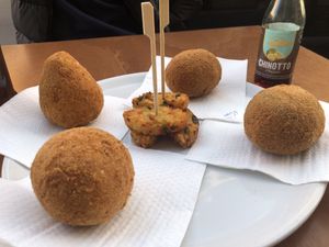   at Mr. Arancino in Catania