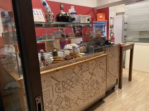 Inside the shop  at Mr. Arancino in Catania