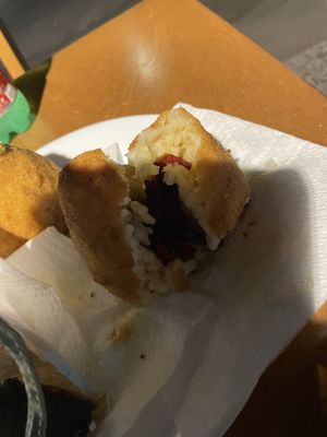 Norma (eggplant Chinese stir-fry tasing sauce)   at Mr. Arancino in Catania