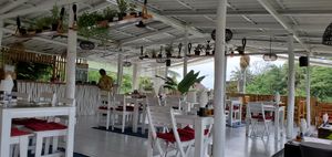 Upstairs seating at Locco's Pizza Bar in Koh Phangan