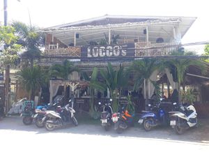 Outside at Locco's Pizza Bar in Koh Phangan