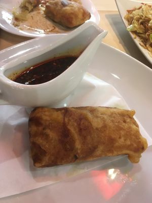 Veg spring roll at Golden Dragon in Bansko